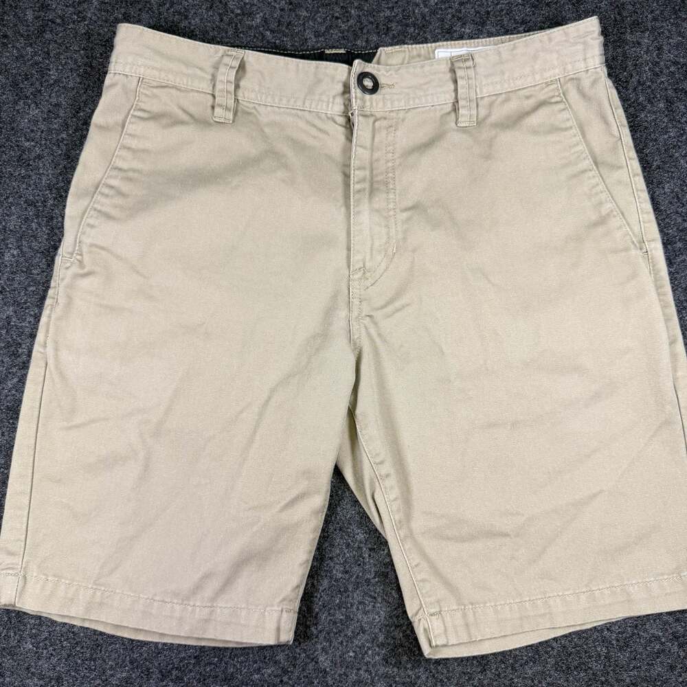Volcom Men's Khaki Chino Shorts Size 32